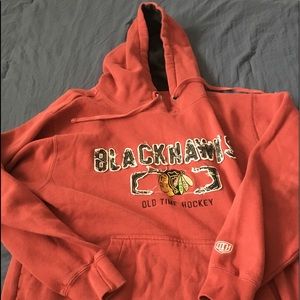CHICAGO BLACKHAWKS HOODIE OLD TIME HOCKEY